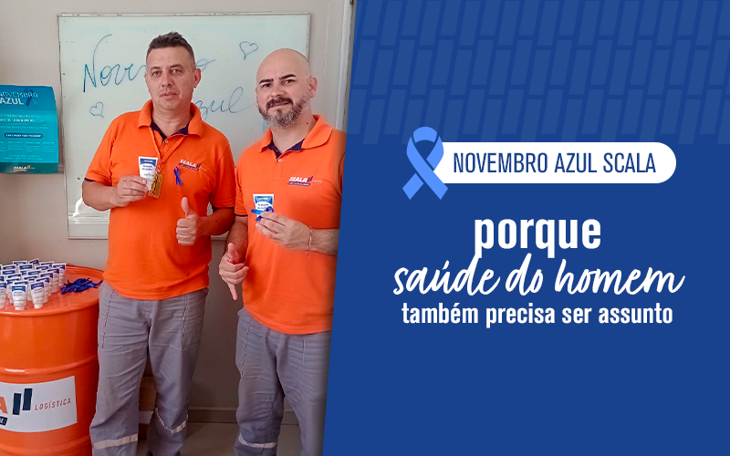 Fotografia ilustrativa da ação alusiva ao novembro azul na scala