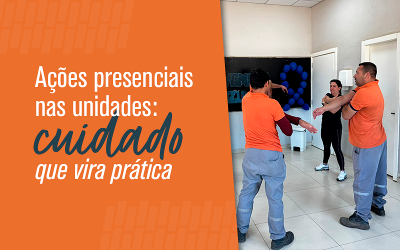 Fotografia ilustrativa das ações de cuidado scala