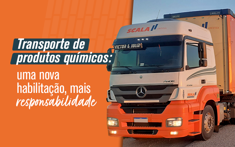 Fotografia ilustrativa do transporte de produtos químicos