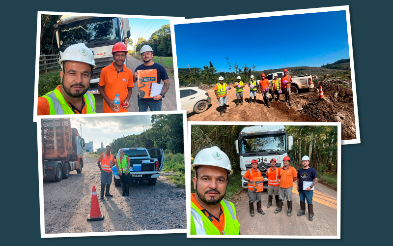 Moodboard de fotos das ações da scala Quando o cuidado vira cultura